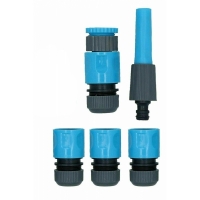 Furtun de gradina cu suport, 15M, gri/albastru HP-122